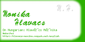 monika hlavacs business card